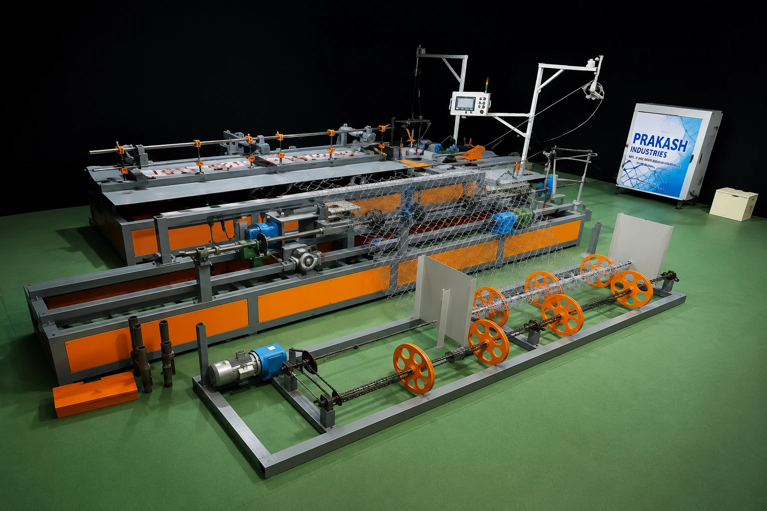 Fully Automatic Chain Link Fence Making Machine — Prakash Industries Pune